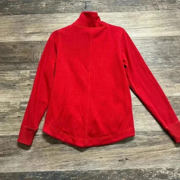 Athleta Red Cow Turtlenecks Sweatshirt Size XS - Picture 6 of 6